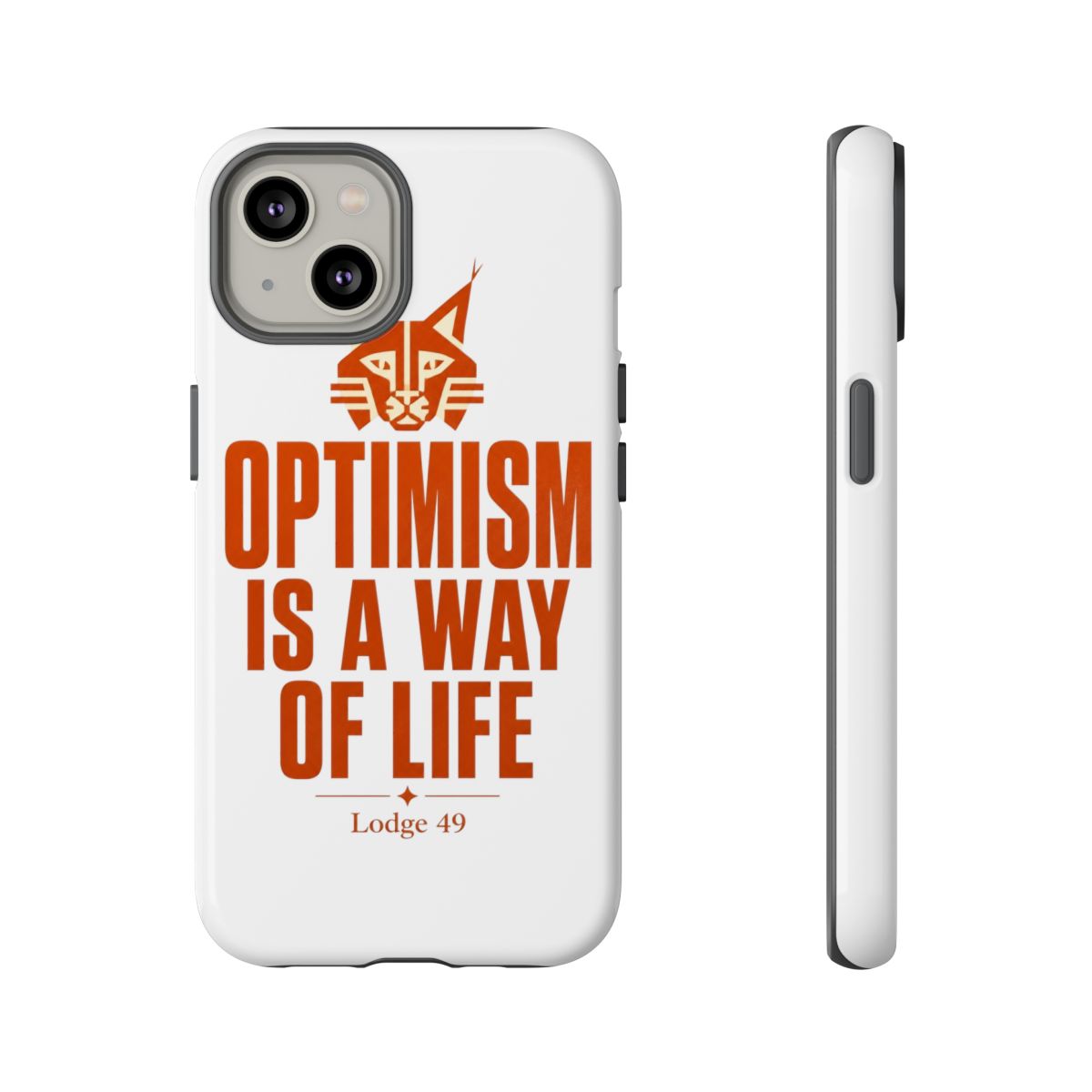 Lodge 49 "Optimism is a way of life" Phone Case - alternate angle 5, merchandise