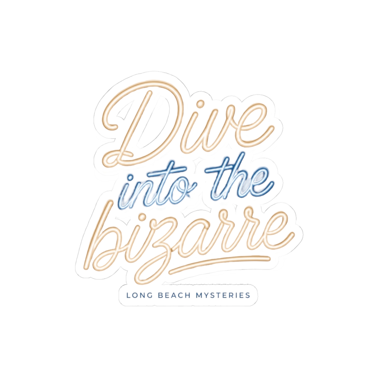 Lodge 49 "Dive into the bizarre" Sticker - alternate angle 1, merchandise