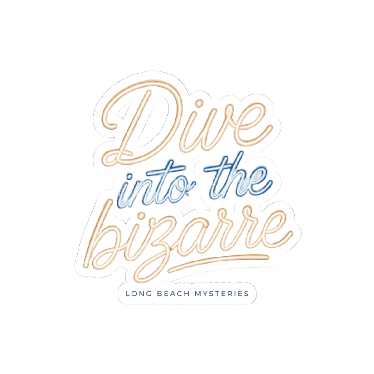 Lodge 49 "Dive into the bizarre" Sticker - alternate angle 2, merchandise