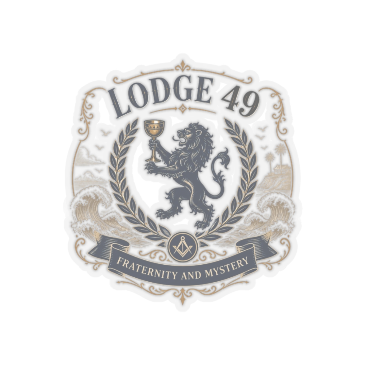 Lodge 49 "Fraternity and Mystery," Sticker