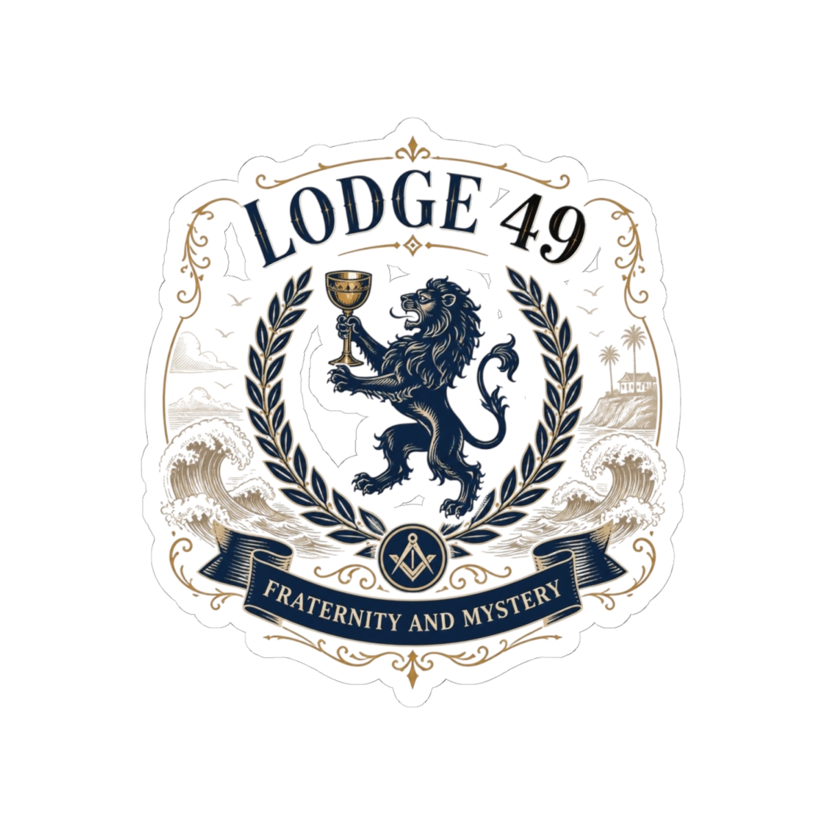 Lodge 49 "Fraternity and Mystery," Sticker - alternate angle 2, merchandise