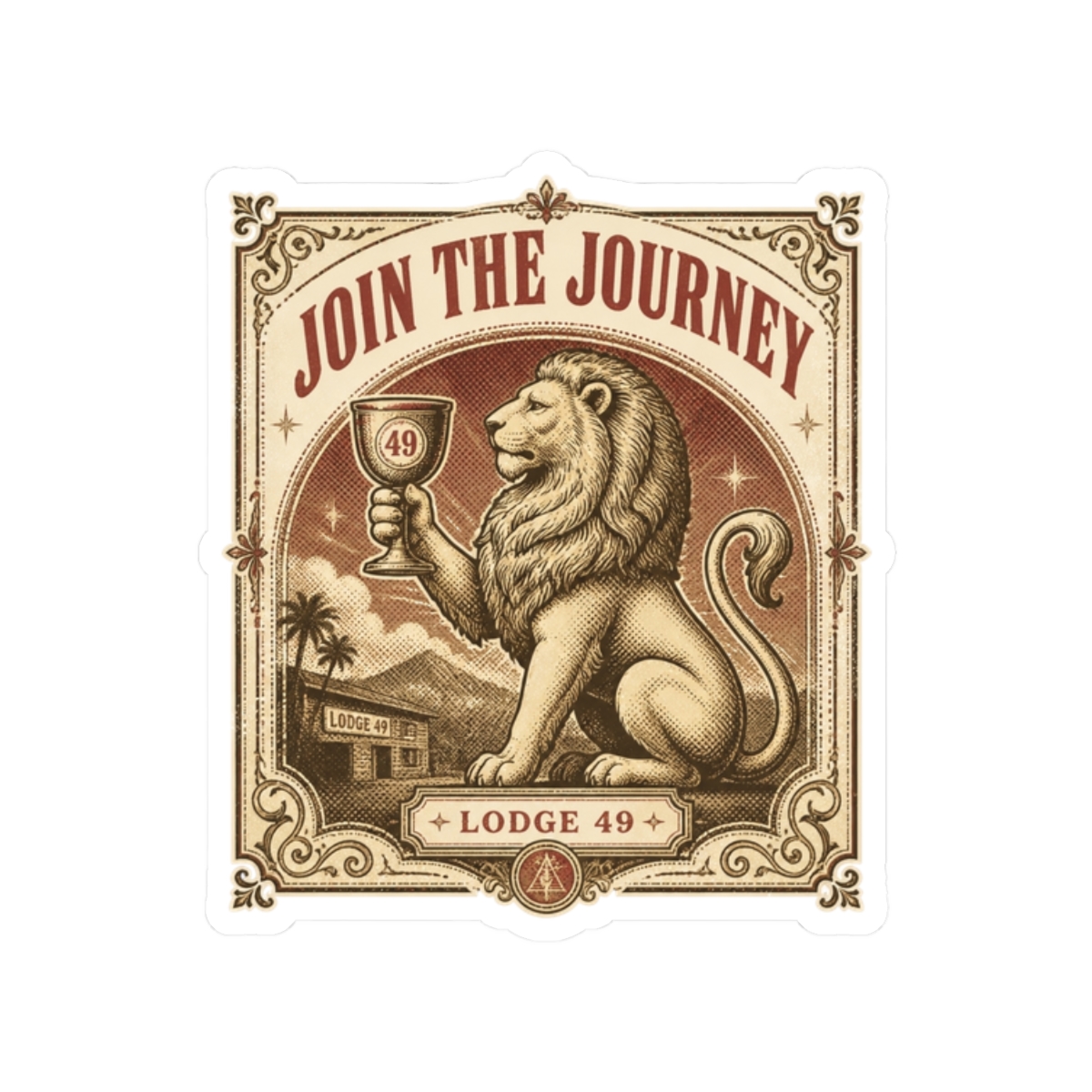 Lodge 49 "Join the Journey" Sticker - Official Stickers merchandise